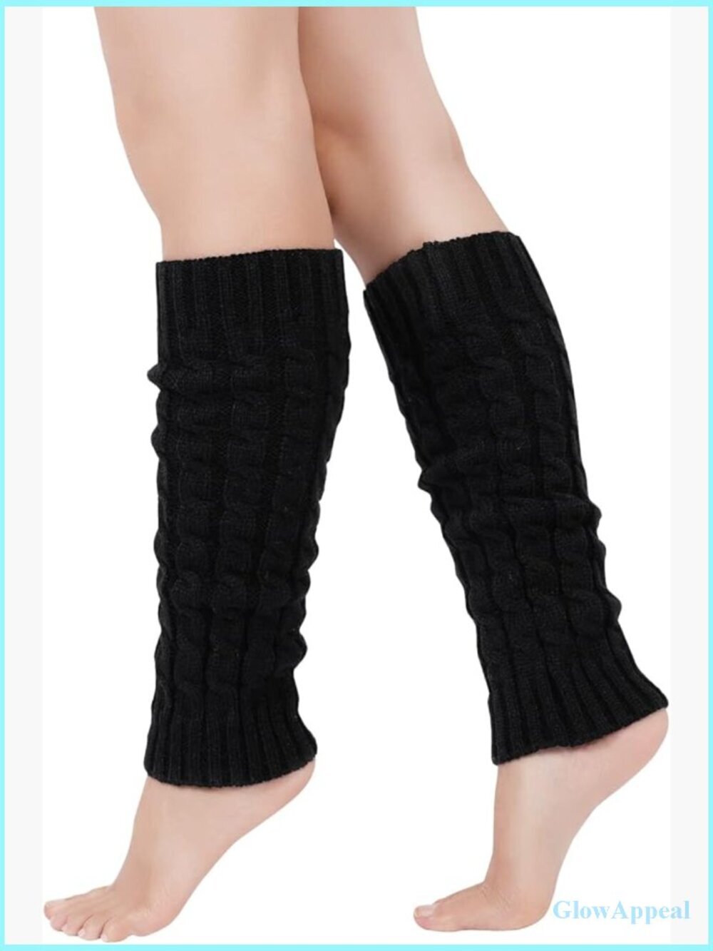 Cable Knit Leg Warmers for Ballet Dance Figure Skating Yoga Party